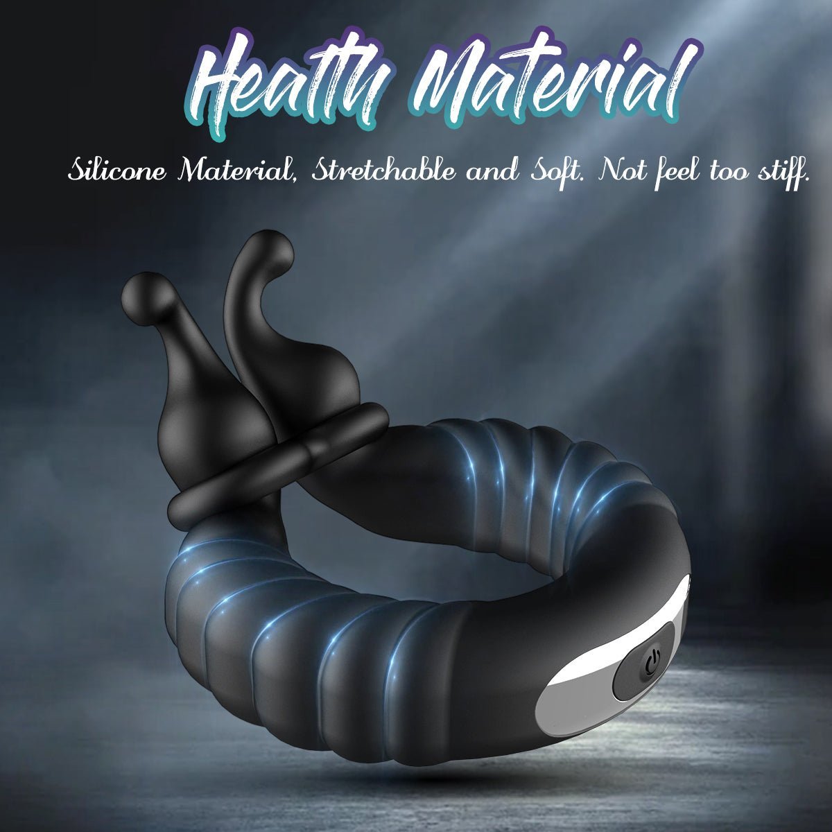 ABELE | 2 Motors Perineum Penis Ring with Vibration - product detail image