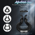 ABELE | 2 Motors Perineum Penis Ring with Vibration - alternate gallery view
