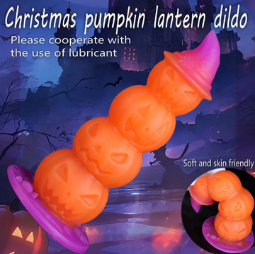 SM Halloween Pumpkin - Shaped Luminous Dildo - product image