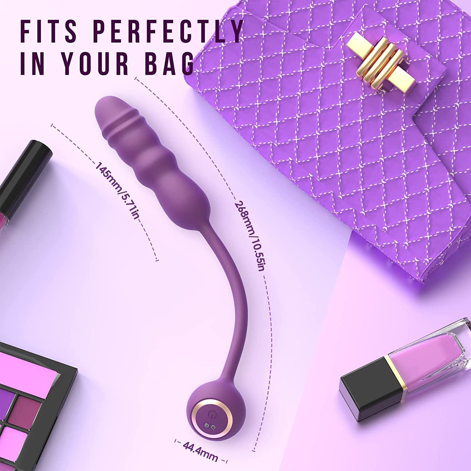 Rechargeable Telescopic Vibrator - extra detail view