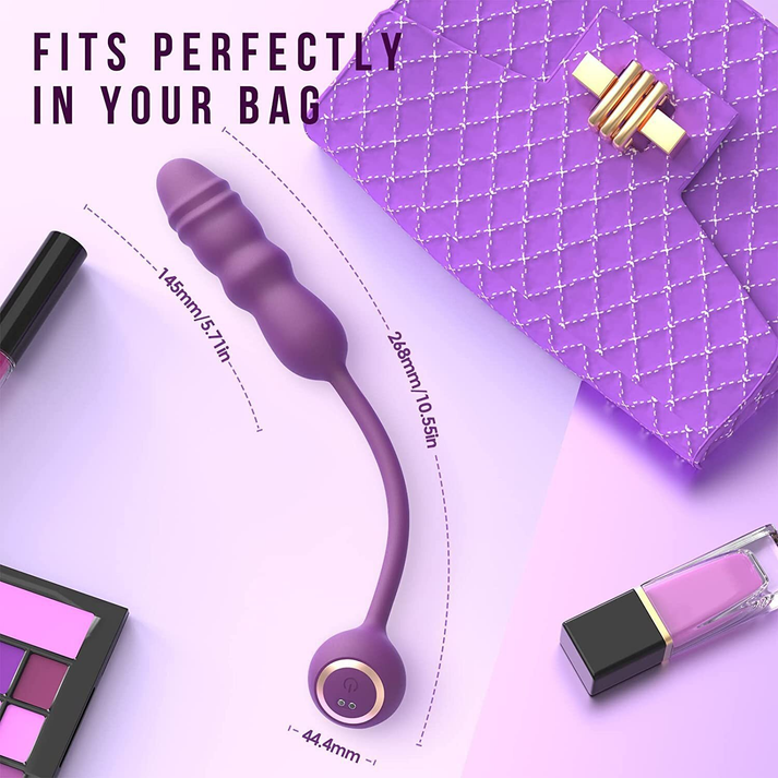 Rechargeable Telescopic Vibrator - extra detail view