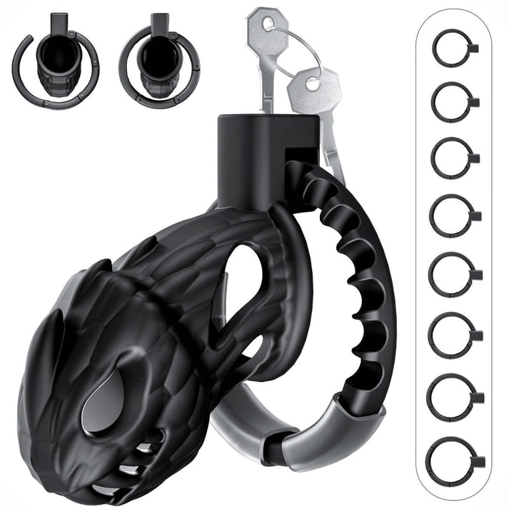 Adjustable Hollow Out Male Chastity Cage SM — view 2