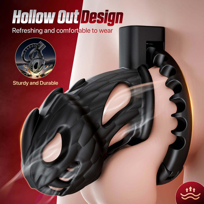 Adjustable Hollow Out Male Chastity Cage SM — view 3