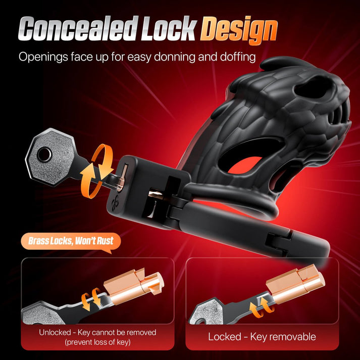 Adjustable Hollow Out Male Chastity Cage SM — view 6