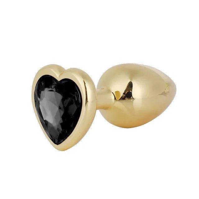 Anal Plug Female 3 Sizes Mini Heart Hip Stimulator Smaller - alternate image