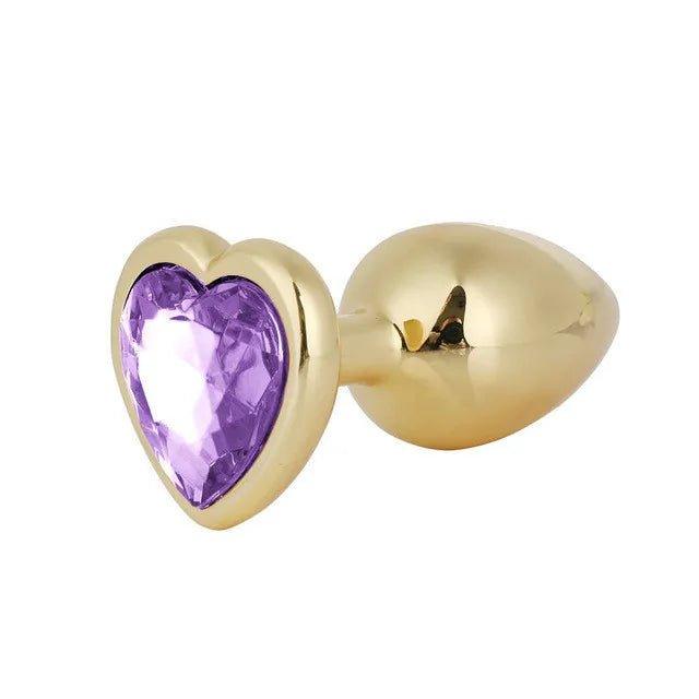 Anal Plug Female 3 Sizes Mini Heart Hip Stimulator Smaller - gallery view