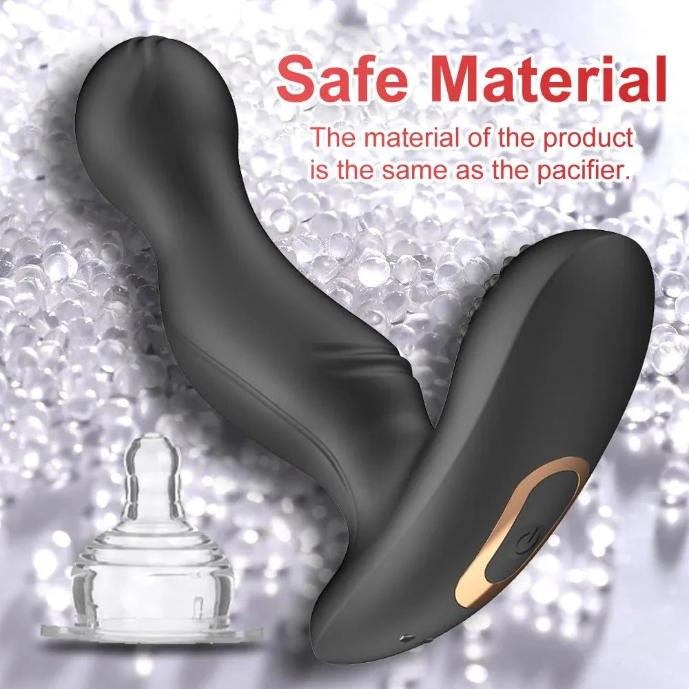 Anal Plug Vibrator Tickling Prostate Massager Masturbators - additional view