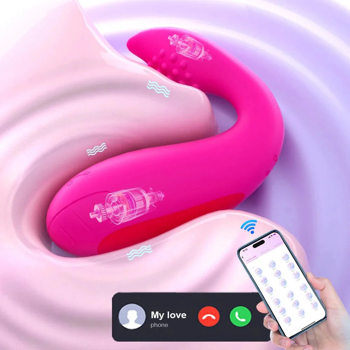 Compact silicone egg vibrator with Bluetooth app control