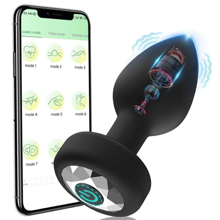 APP Wireless Control Anal Vibrator Butt Plug - alternate view