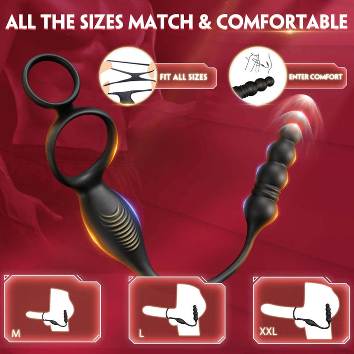 ARCHIE4| Vibrating and Thrusting Anal Plug - alternate gallery view
