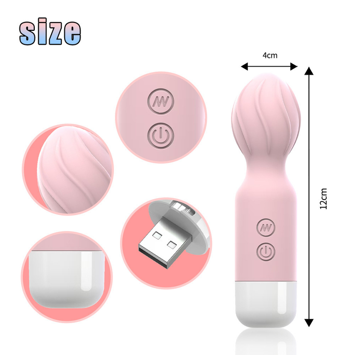 Mini vibrating wand massager