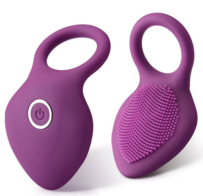 Black single vibrating cock ring generation 2