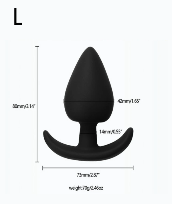 Adult Silicone Butt Plug Anal Plug Unisex Sex Stopper 4 Different Size Adult Toys — view 2