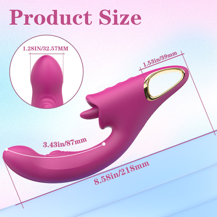 Tongue licking vibrator G-spot adult feminine products female masturbation — view 6