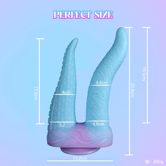 Two Suction Cup - Shaped Dildo of SM - extra detail view