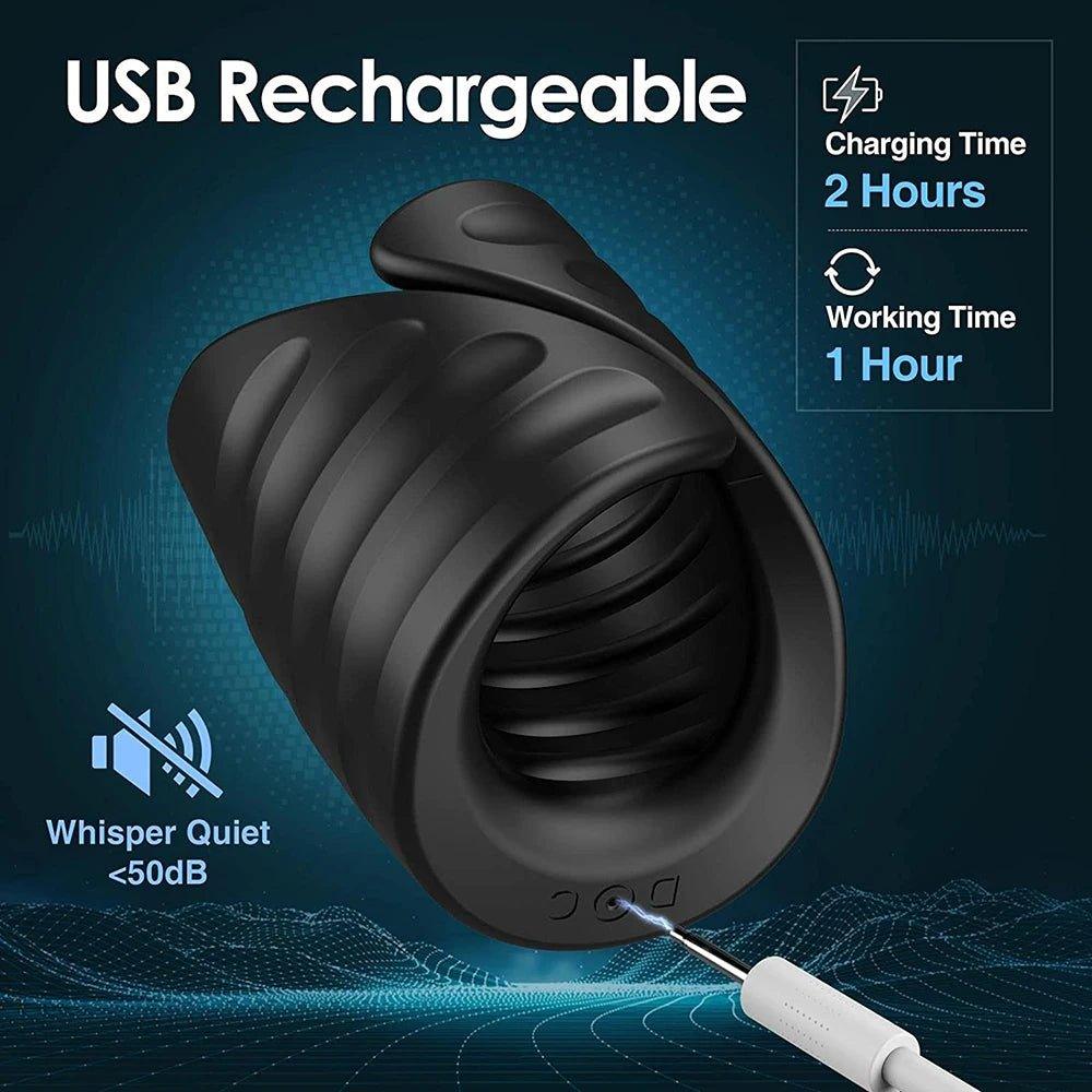 Bluetooth APP Penis Training Vibrator - extra detail view