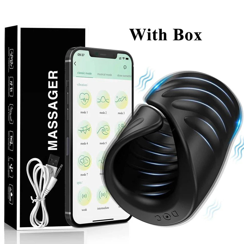 Bluetooth APP Penis Training Vibrator - gallery view