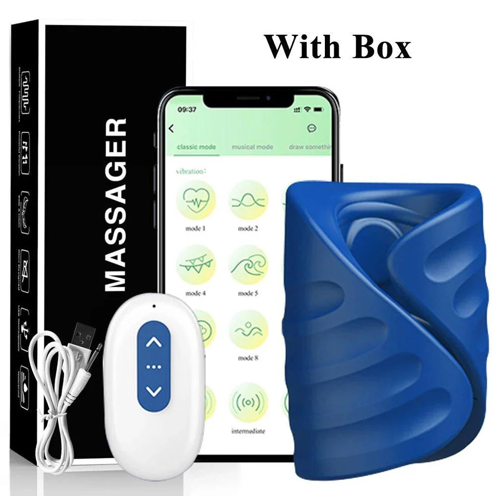 Bluetooth APP Penis Training Vibrator - alternate image