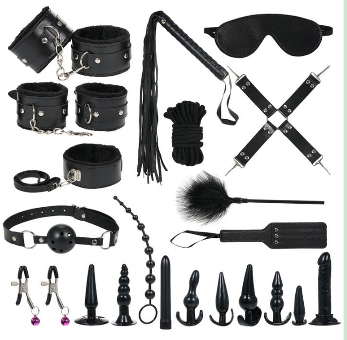 Bondage Leather and Faux Fur 10 - Piece & 11 - Piece Set - alternate view