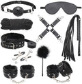 Bondage Leather and Faux Fur 10 - Piece & 11 - Piece Set - detail view