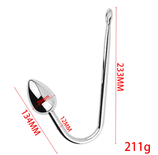 SM Metal hook anal plug — view 2