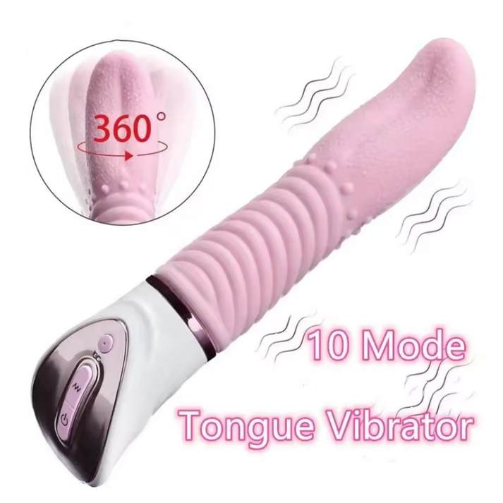 Multi-frequency silicone swaying vibrating tongue toys — view 2