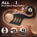 Case|multi Stimulation Snail - Shaped Penis Sleeve Ring - alternate view