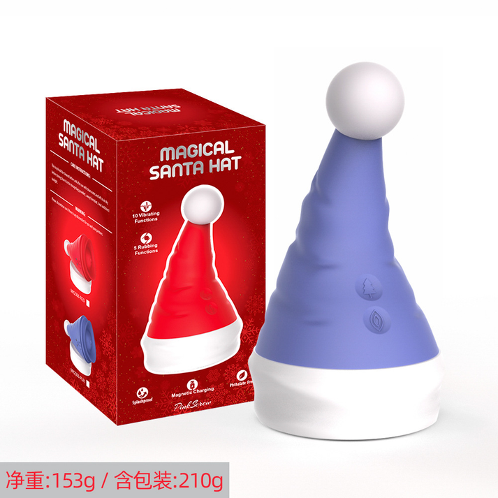 New Women's Sex Christmas Hat Device, G - Spot Vibration - alternate view