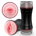 The Double - Ended Design of the Masturbator Offers a - alternate view
