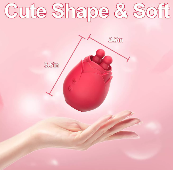 Female clitoral nipple double tongue vibrator — view 2