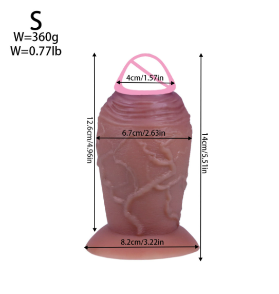Silicone wearable strap-on dildo