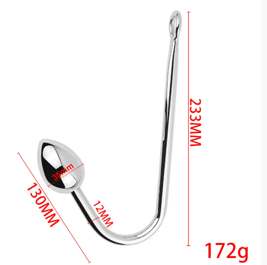 SM Metal hook anal plug