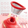 Clitoral Vibrator Sucking and Licking Tongue - extra detail view