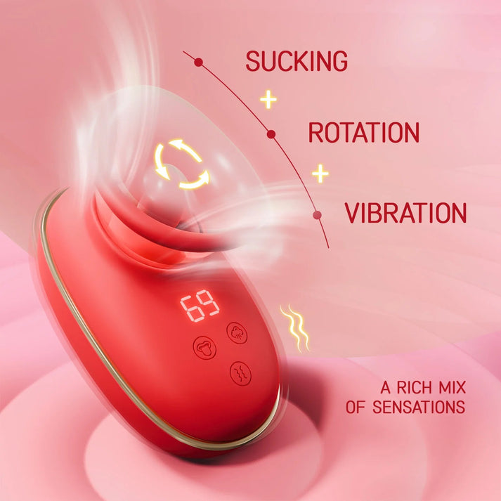 Clitoral Vibrator Sucking and Licking Tongue Sex Toy — view 4