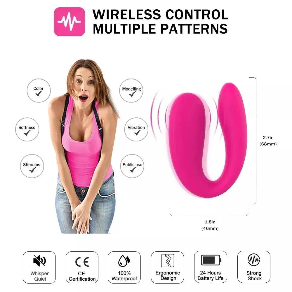 Couple Vibrator Wearable U Type Vibrator - alternate view