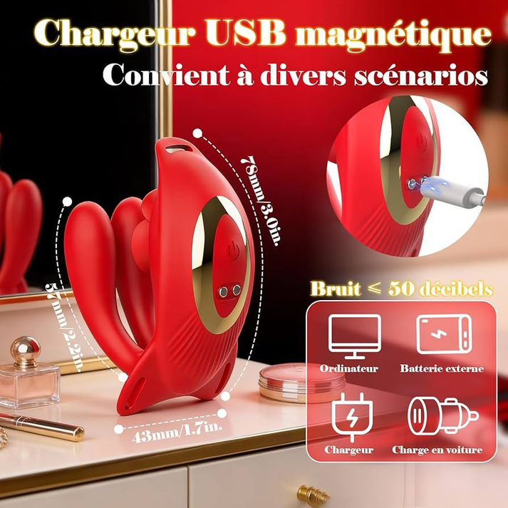 Butterfly Wearable Rabbit Ears APP Controls the Vibrator - alternate view