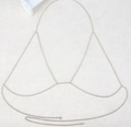 Super Flash Rhinestone Bra Chain Nipple Sticker - product detail image