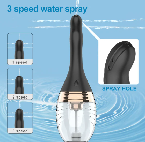 Electric water spray vibrating enema for anal — view 2