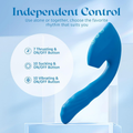 Blue Pulse New Suction Vibrator - extra detail view
