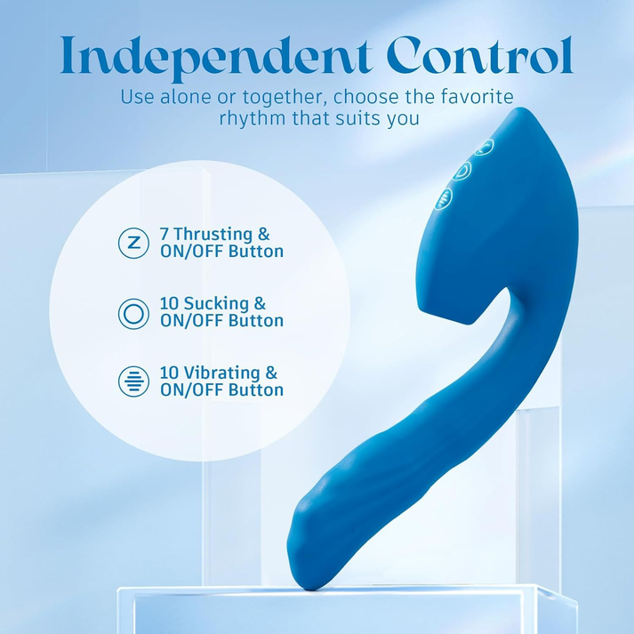 Blue Pulse New Suction Vibrator — view 6