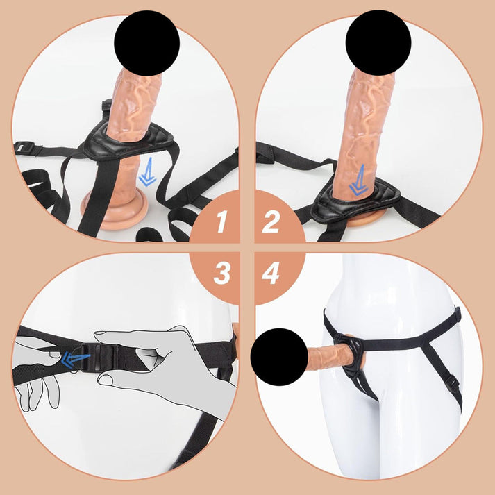 sm lesbian dildo belt pull-up pants — view 2