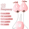 New Breast Massage Female Charging Vibrating Nipple Clip - detail view
