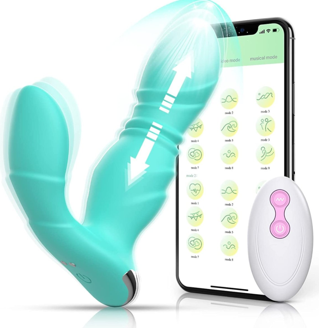 Thrusting & Vibrating Wearable Super Quiet Butt Plug - extra detail view