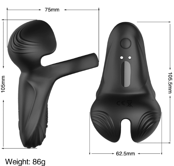 Sperm lock ring egg masturbator — view 3