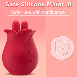 Female clitoral nipple double tongue vibrator — view 4
