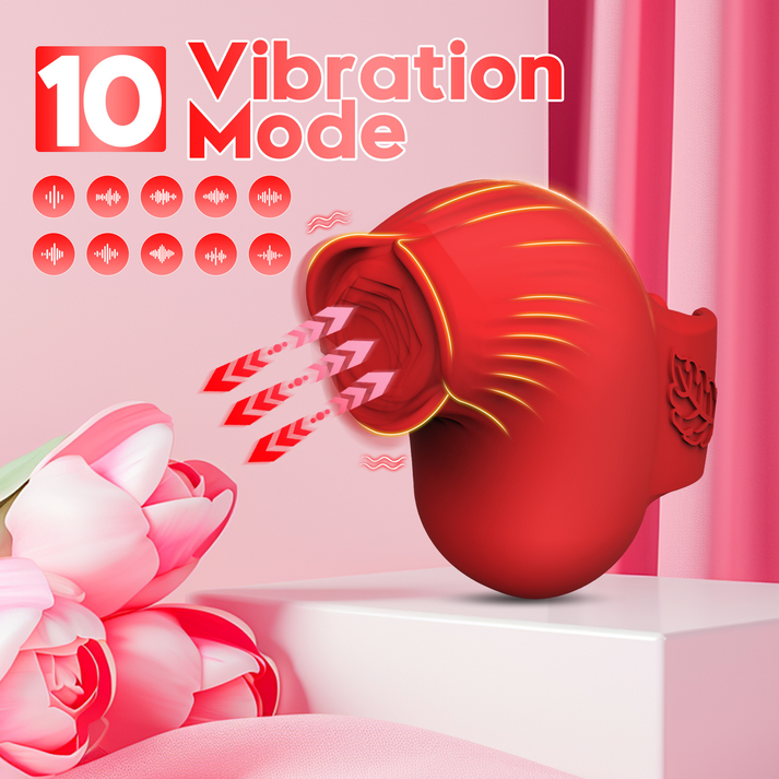 Rose Fingers Wear a Clitoral Teasing Vibrator - alternate view