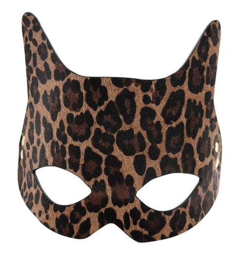 SM leopard print eye masks handcuffs — view 2