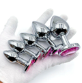 1pcs Metal Anal Plug with Gem Base - additional view