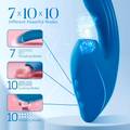 Blue Pulse New Suction Vibrator - additional view