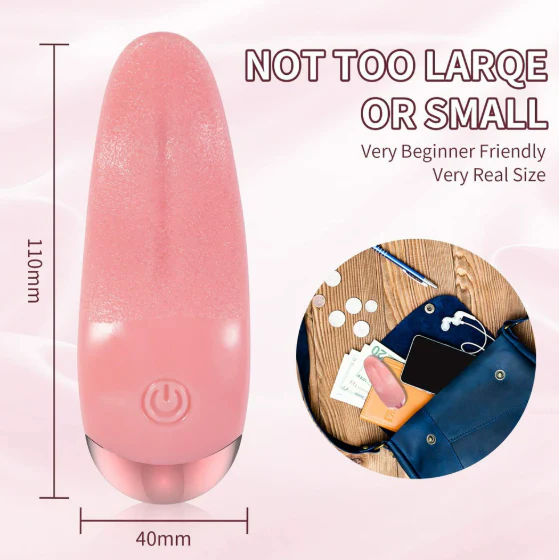 Tongue shaped vibrator